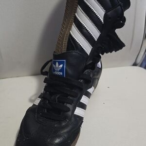 Adidas Black and White Striped Sneakers